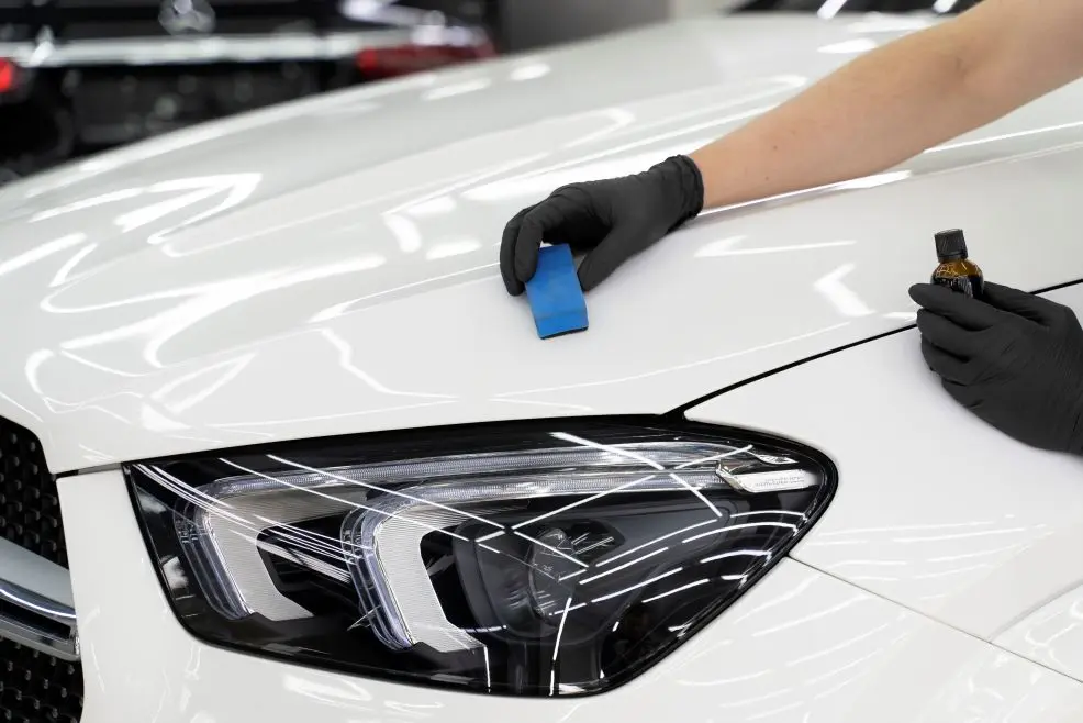 close up car care process
